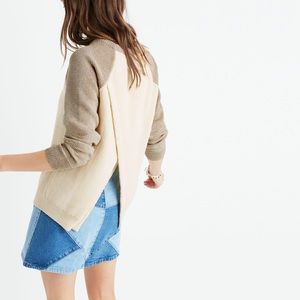 Madewell “Province” crossback sweater (L)